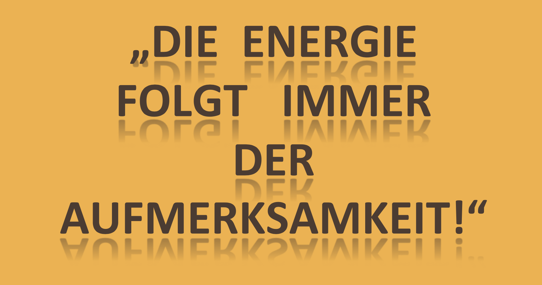 Die Energie Folgt Immer Thomas Malburg